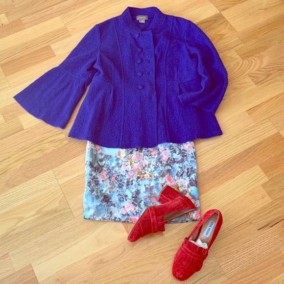 FIRM💙💚Watercolor floral pencil skirt MUST BUNDLE - Picture 3 of 8